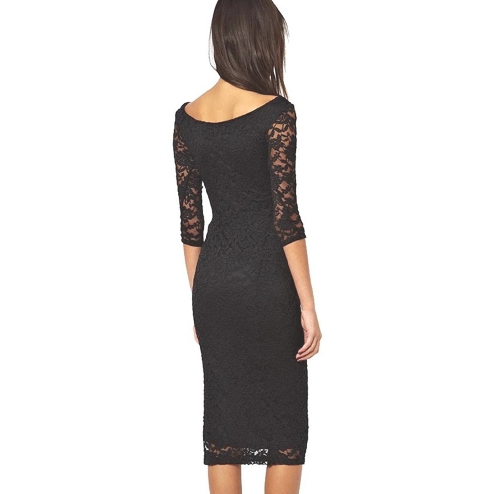 Lace Little Black Dress - Picture 3 of 5